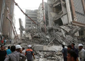 Protesters chant ‘death to Khamenei’ over Iranian building collapse