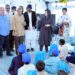 Commissioner and DIG Hyderabad visits tent city to  review arrangements given to flood affectees