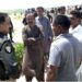 Commissioner and DIG Hyderabad visits tent city to  review arrangements given to flood affectees