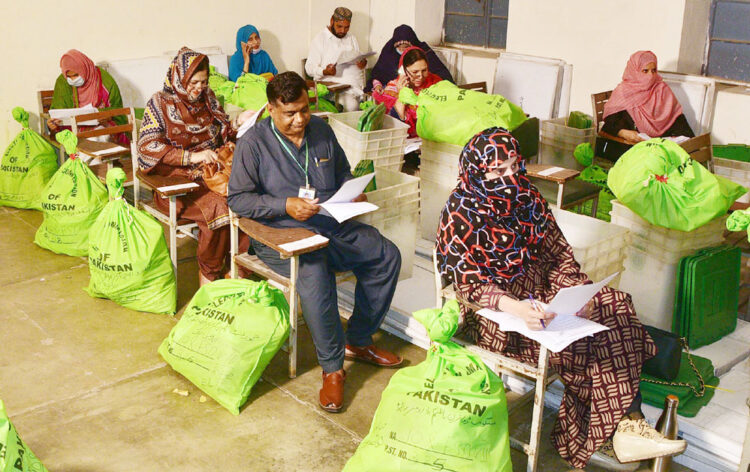 ECP hands over election  materials to staff for by-election  in three NA constituencies