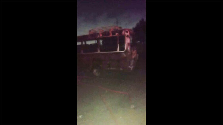 Cylinder blast inside coaster injures one in Karachi