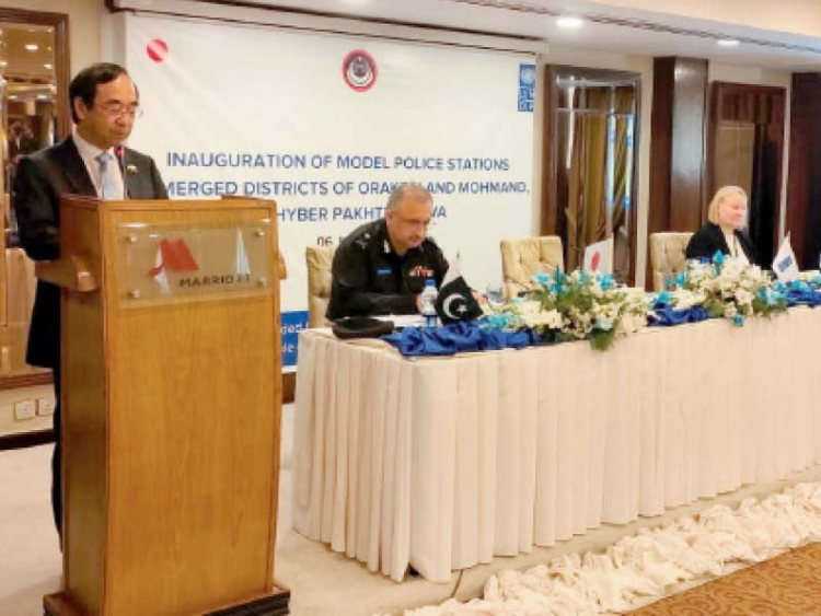 Japan sets up model police stations in merged districts of KPK