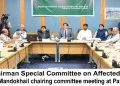 Islamabad Chairman Special Committee on Affected Employees Mr. Qadir Khan Mandokhail chairing committee meeting at Parliament Lodges.