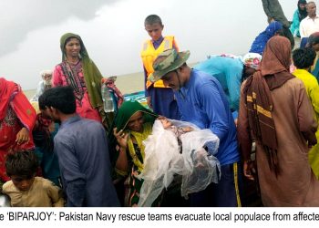 Pakistan Navy continues rescue and relief work in Cyclone-hit areas