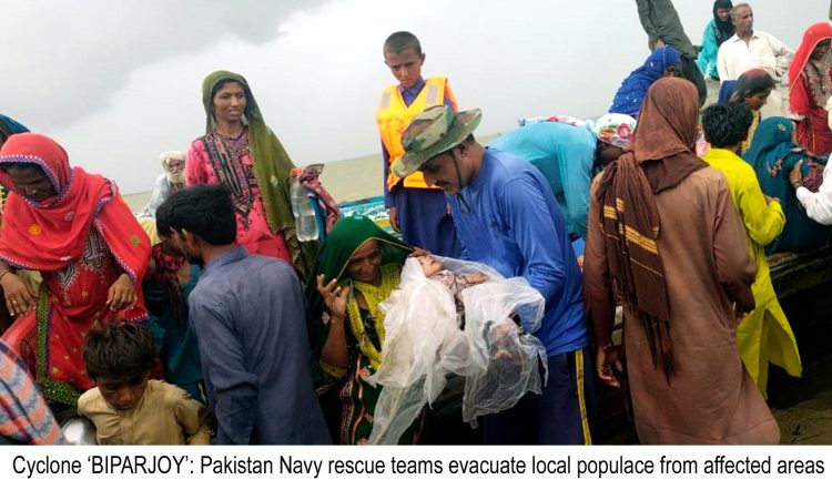 Pakistan Navy continues rescue and relief work in Cyclone-hit areas