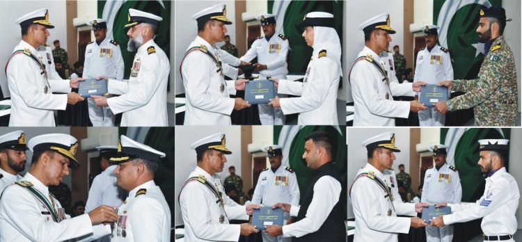 Navy personnel conferred military awards