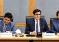 Islamabad : Chairman Special Committee on Affected Employees Mr. Qadir Khan Mandokhail chairing committee meeting at Parliament Lodges.