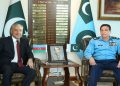 Azerbaijan president’s adviser calls on air chief, lauds PAF professionalism
