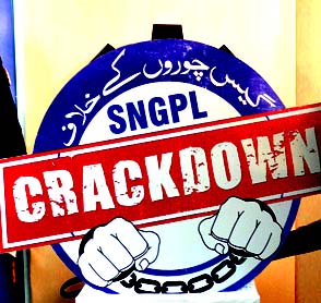 Sui Northern’s crackdown on gas theft continues, many gas connections disconnected