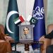 Chief of the Naval Staff Admiral Naveed Ashraf exchanging views with Ambassador of UAE to Pakistan H.E Mr. Hamad Obaid Ibrahim Salem Alzaabi at Naval Headquarters Islamabad