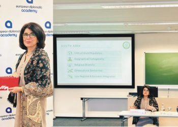 Pakistani Ambassador addresses European diplomatic academy on South Asian dynamics