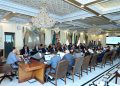 Islamabad: Caretaker Prime Minister Anwaar-ul-Haq Kakar chairs a meeting of the Caretaker Federal Cabinet on 15 February 2024.