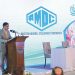 Caretaker Prime Minister Anwaar-ul-Haq Kakar addresses the signing ceremony of the joint venture between Pakistan Mineral Development Corporation and Miracle Saltworks Collective Inc. (USA) for the value addition and export of pink salt, in Islamabad on February 20, 2024.