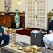 Islamabad: Minister for Railways Sardar Awais Ahmed Khan Laghari calls on Prime Minister Muhammad Shehbaz Sharif on 13 March 2024.