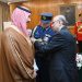President Asif Ali Zardari conferring the award of Nishan-i-Pakistan on the Minister for Defense of the Kingdom of Saudi Arabia (KSA), Prince Khalid bin Salman bin Abdul Aziz Al Saud, in recognition of his services towards strengthening Pak-KSA bilateral cooperation and peace in the region, during a special investiture ceremony, at Aiwan-e-Sadr, on Saturday.