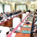 Prime Minister Muhammad Shehbaz Sharif chairs a high level security meeting in Islamabad on 27 March, 2024.
