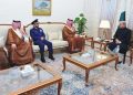 Islamabad: Minister of Defense of Kingdom of Saudi Arabia His Royal Highness Prince Khalid bin Abdulaziz Al Saud calls on Prime Minister Muhammad Shehbaz Sharif on 23 March 2024.
