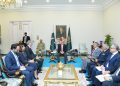 Turkish Ambassador to Pakistan H.E. Dr. Mehmet Pacaci calls on Prime Minister Muhammad Shehbaz Sharif on 12 March 2024.
