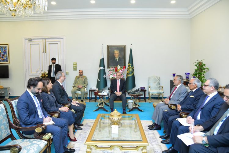 Turkish Ambassador to Pakistan H.E. Dr. Mehmet Pacaci calls on Prime Minister Muhammad Shehbaz Sharif on 12 March 2024.