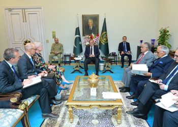 Islamabad: Ambassador of the European Union Amb. Riina Kionka calls on Prime Minister Muhammad Shehbaz Sharif on 18 April 2024.