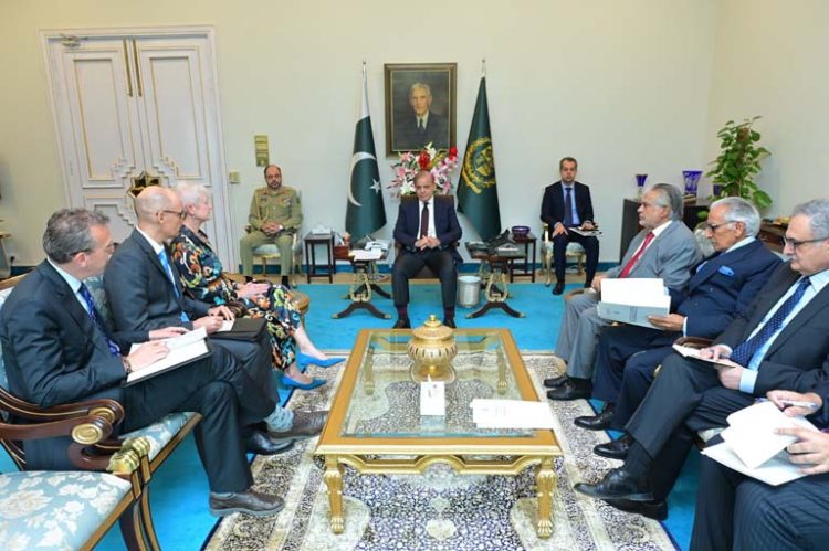 Islamabad: Ambassador of the European Union Amb. Riina Kionka calls on Prime Minister Muhammad Shehbaz Sharif on 18 April 2024.