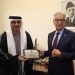 Minister for Defence, Khawaja Muhammad Asif presenting a souvenir to Ambassador of the United Arab Emirates (UAE), H.E.Hamad Obaid Ibrahim Salem Al Zaabi in Islamabad (01* April 2024)