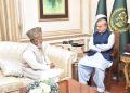 Lahore:Eminent religious scholar Dr. Raghib Hussain Naeemi calls on Prime Minister Muhammad Shehbaz Sharif on 21 April 2024.