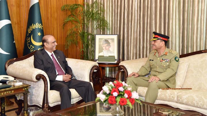 COAS calls on President Asif Ali Zardari