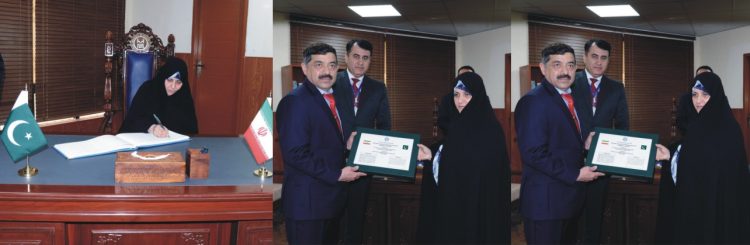 Spouse of Iranian President visits NUML, Pakistan Sweet Home centre