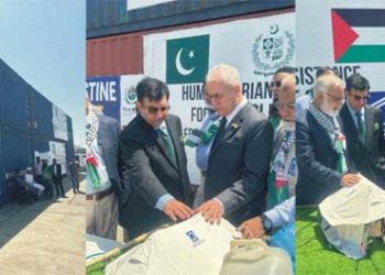 Pakistan dispatched 8th relief consignment to Gaza in solidarity effort