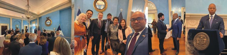 Pakistan Consul General attends breakfast teception with New York Mayor