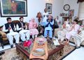 Prime Minister Muhammad Shehbaz Sharif visited the residence of PMLN leader and former MNA Saira Afzal Tarar and offered condolences over the demise of her father Afzal Hussain Tarar in Village Kolo Tarar, Hafizabad, on May 3, 2024.