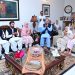 Prime Minister Muhammad Shehbaz Sharif visited the residence of PMLN leader and former MNA Saira Afzal Tarar and offered condolences over the demise of her father Afzal Hussain Tarar in Village Kolo Tarar, Hafizabad, on May 3, 2024.
