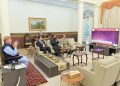 Prime Minister Muhammad Shehbaz Sharif observes the historic launch of Pakistan’s first satellite mission to the moon, titled “iCube Qamar”, in Islamabad on May 3, 2024.
