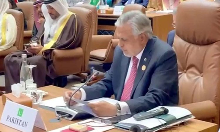 Pakistan expresses support for Palestine’s full UN membership, Dar addresses OIC Summit
