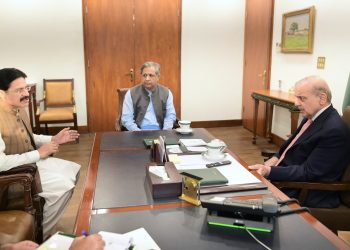Islamabad: Member National Assembly Raja Khurram Nawaz calls on Prime Minister Muhammad Shehbaz Sharif on 26 June 2024.