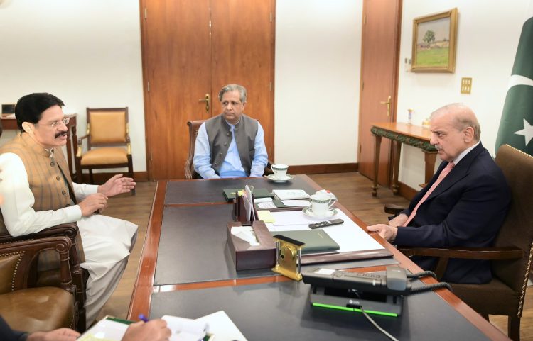 Islamabad: Member National Assembly Raja Khurram Nawaz calls on Prime Minister Muhammad Shehbaz Sharif on 26 June 2024.
