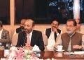 Chairman Standing Committee on Privatisation Muhammad Farooq Sattar chairing the committee meeting