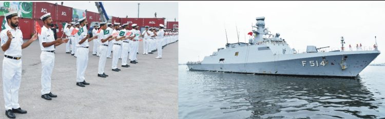 Turkish Navy Ship TCG KINALIADA  (F-514) arrived Karachi for a good will visit