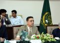 Islamabad : Chairman Standing Committee on National Food Security & Research Syed Hussain Tariq MNA chairing the Committee Meeting at (NARC).