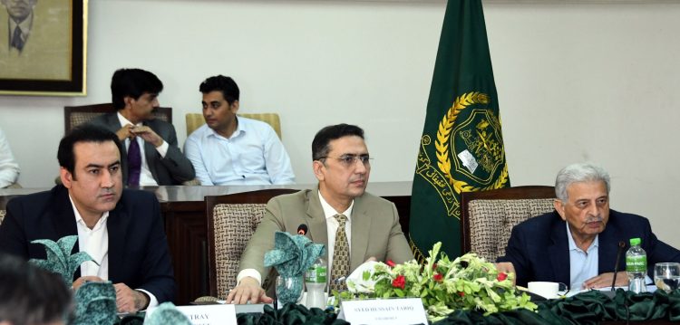 Islamabad : Chairman Standing Committee on National Food Security & Research Syed Hussain Tariq MNA chairing the Committee Meeting at (NARC).