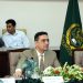 Islamabad : Chairman Standing Committee on National Food Security & Research Syed Hussain Tariq MNA chairing the Committee Meeting at (NARC).