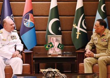 Brazilian Navy’s Chief of Staff calls on CJCSC Gen Sahir Shamshad