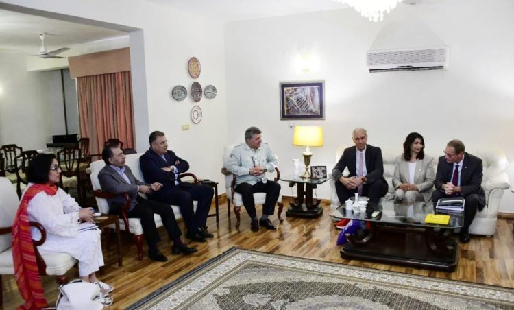 Islamabad  Parliamentary delegation from Federal Republic of Germany called on Deputy Speaker National Assembly/Convener of the Pak-German Parliamentary Friendship Group, Syed Mir Ghulam Mustafa Shah in Islamabad