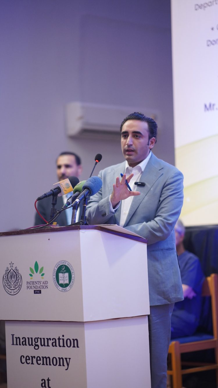 Bilawal Bhutto Inaugurates New Healthcare Facilities at JPMC
