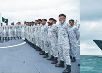 Third offshore patrol vessel  PNS Hunain reached Karachi