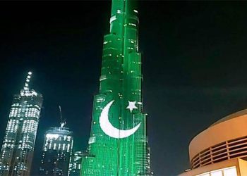 Burj Khalifa lights up to celebrate Pakistan’s Independence Day