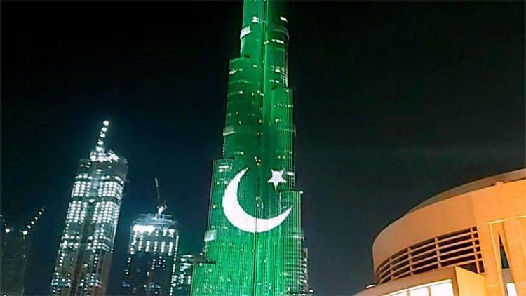 Burj Khalifa lights up to celebrate Pakistan’s Independence Day