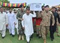 Funeral prayer of Lt Uzair Mehmood offered