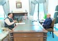 Islamabad : Member of the National Assembly Malik Ibrar Ahmed calls on Prime Minister Muhammad Shehbaz Sharif on 5 August 2024.